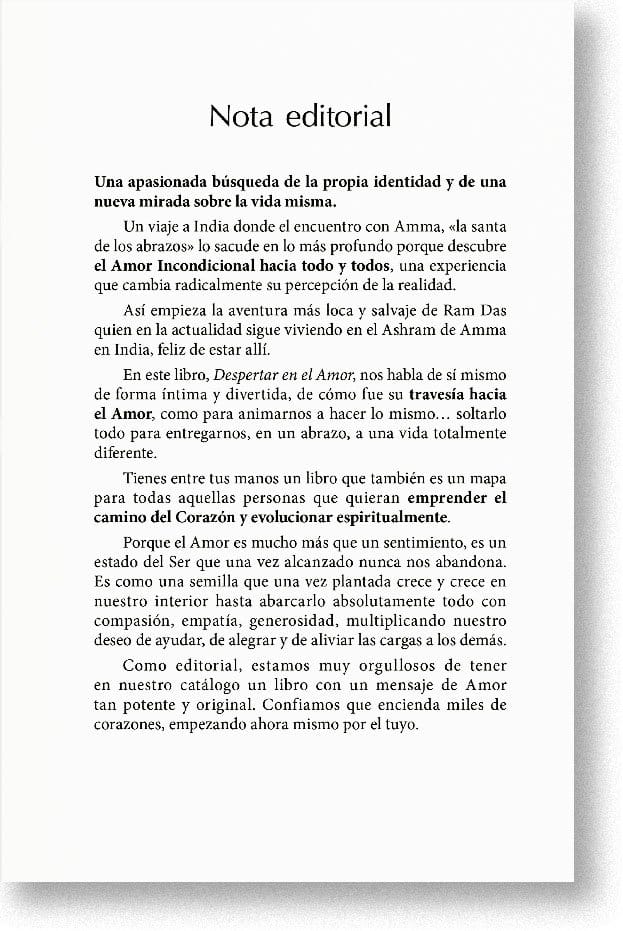 Despertar en el amor