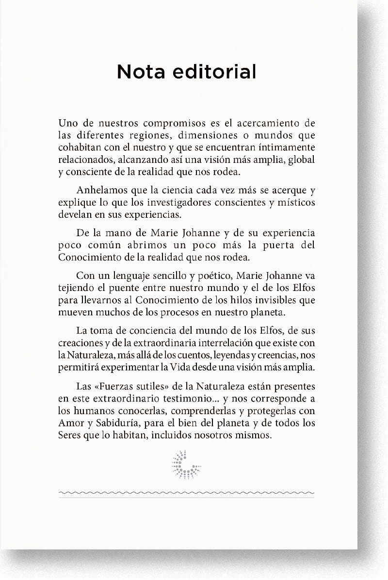 Nota editorial del libro El Umbral de los Elfos