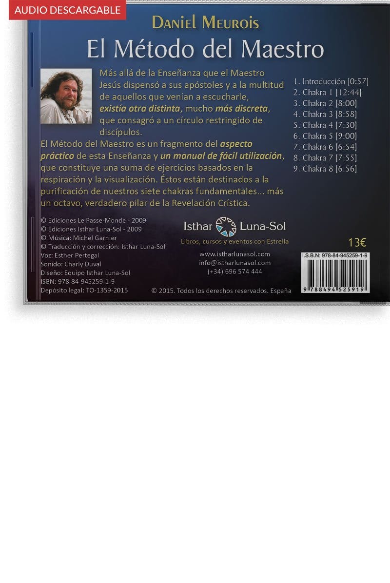 Contraportada del AUDIO DESCARGABLE de El Método del Maestro