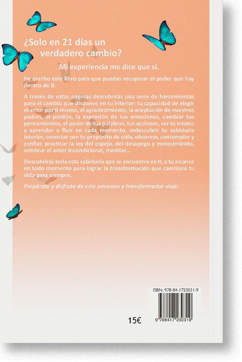 Contraportada del libro Yo soy el cambio