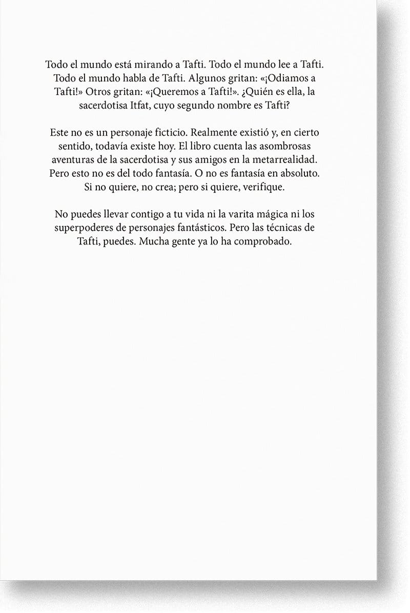 La sacerdotisa ITFAT. De Vadim Zeland. Descubre cómo funciona en la realidad los principios y algoritmos obtenidos a través del canal TAFTI, recupera el control y gestión de tu vida.